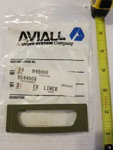Learjet Brake Keyway P/N 9544008 with 23 Rivets P/N MS20427-4C8 (1216-65)